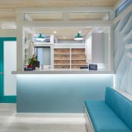 waiting area with the front desk in the background