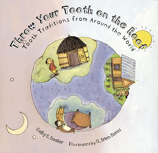 throw your tooth on the roof book cover for kids