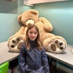 new patient with brown teddy bear